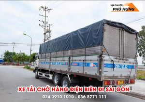 Xe tải chở hàng từ Điện Biên đi Sài Gòn