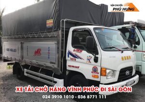 Xe tải chở hàng từ Vĩnh Phúc đi Sài Gòn