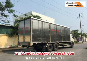 Vận chuyển hàng từ Lạng Sơn đi Sài Gòn