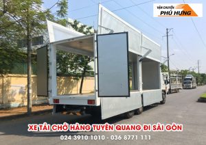 Vận chuyển hàng từ Tuyên Quang đi Sài Gòn