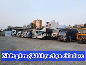 Những lưu ý khi sử dụng Chành xe