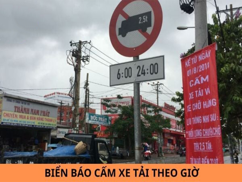 Quy định giờ cấm xe tải 
